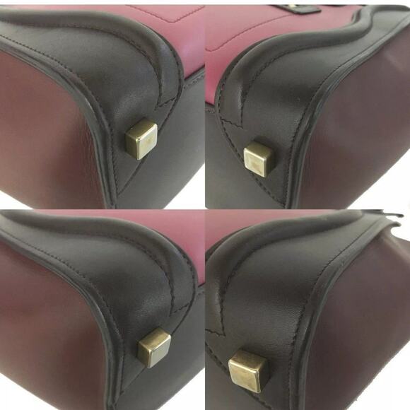 Luggage Micro Shopper Leather Tote Hand Bag MultiColor - Picture 5 of 6